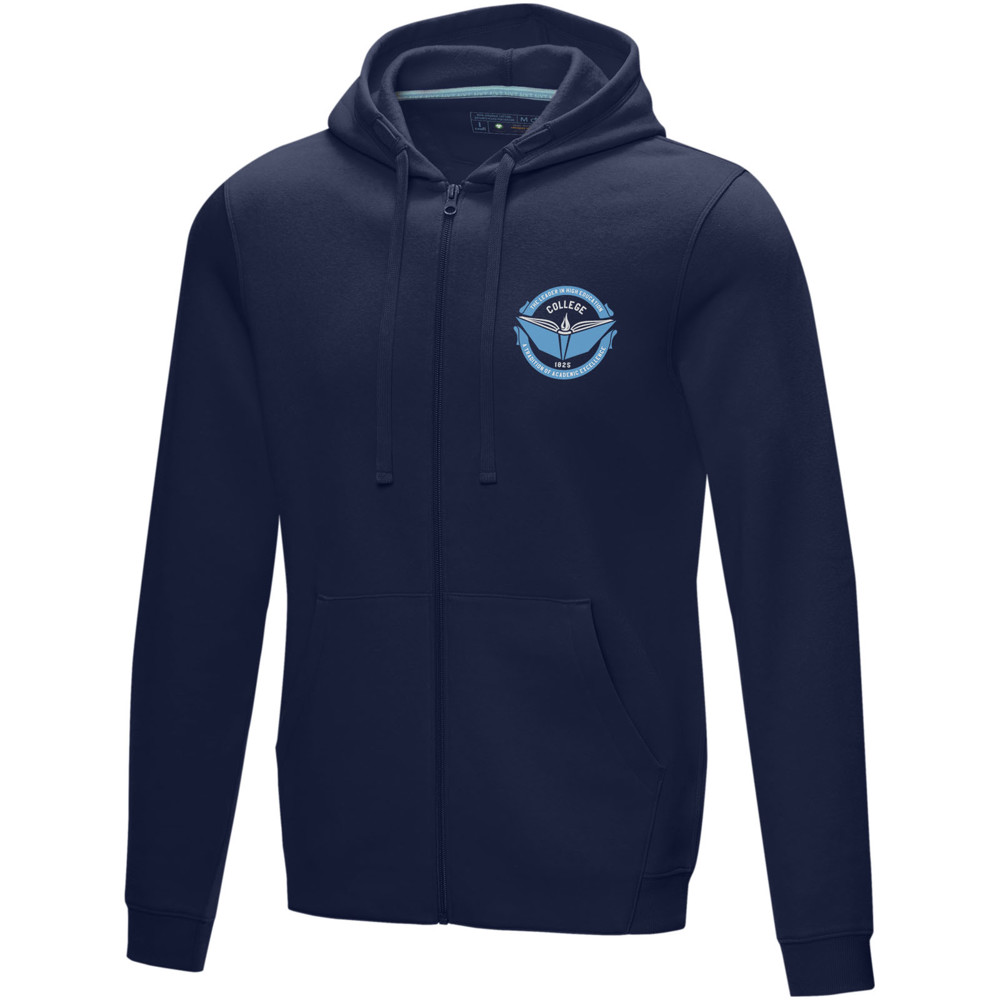 Ruby heren biologische gerecyclede hoodie met volledige rits