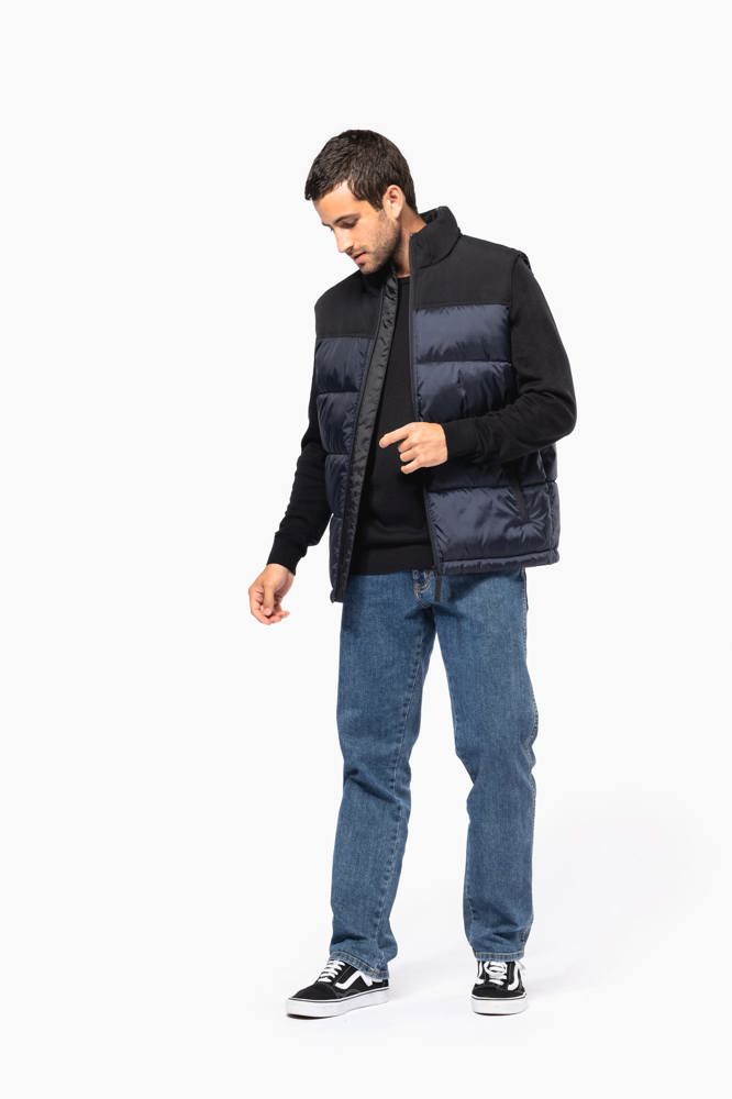 K6162 - Tweekleurige gewatteerde bodywarmer uniseks