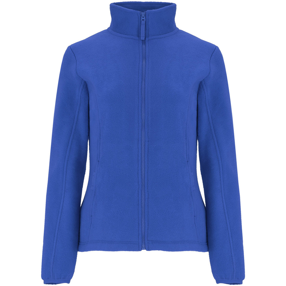 Artic fleece damesjack met volledige rits - koningsblauw