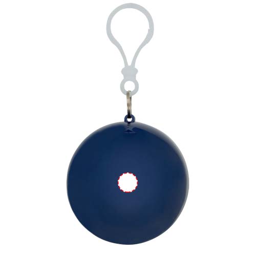 Fog poncho in ronde plastic verpakking met karabijnhaak