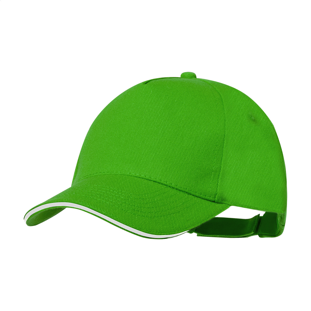 Aaron - RPET-baseball cap - groen