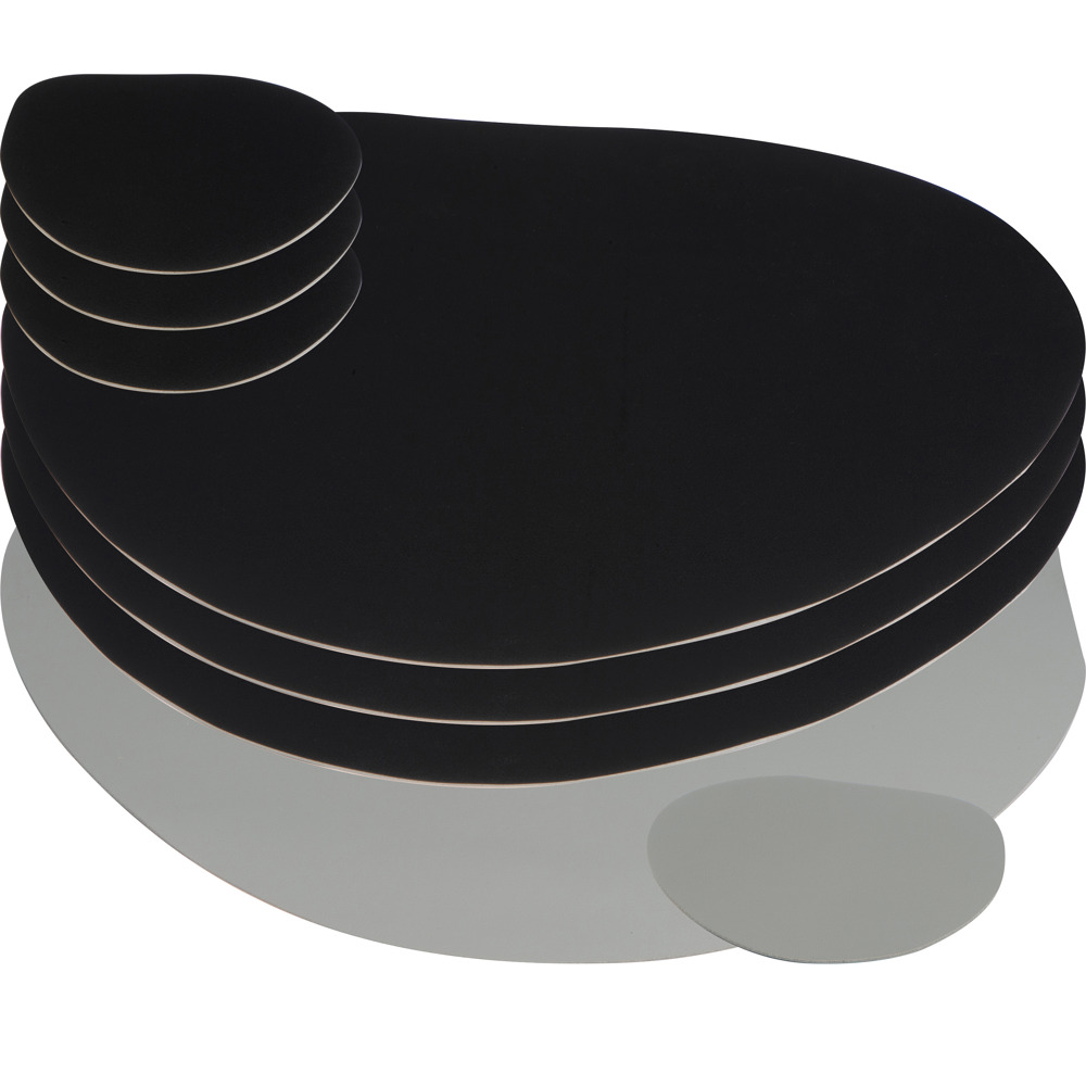 8-delige placemet-set - Zwart