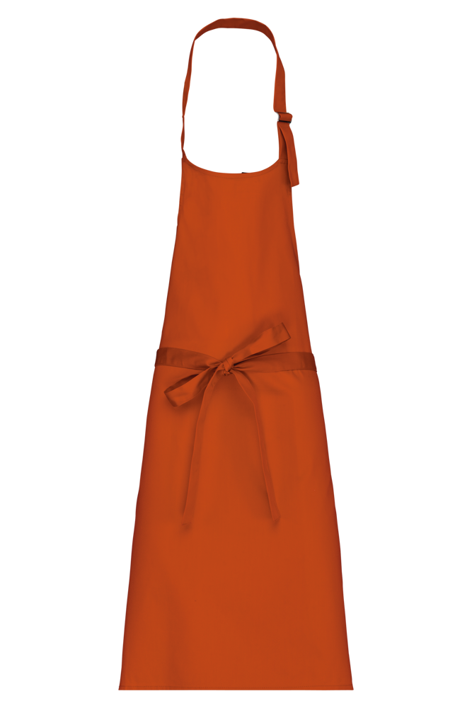 K8000 - Schort van polykatoen zonder zak - Burnt Orange