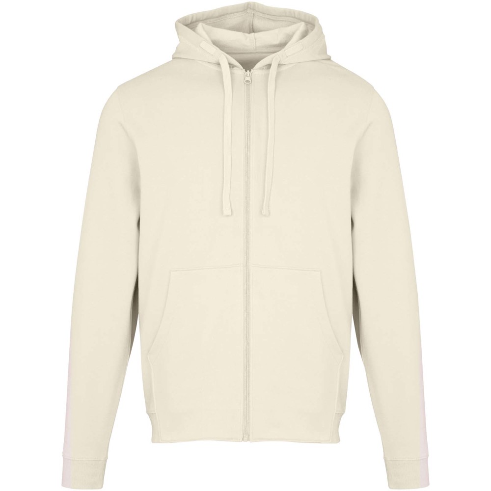 Jasper 280 g/m² unisex full-zip hoodie van OCS gerecycled organisch katoen