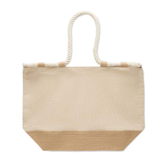 MAKENKE - Strandtas canvas/jute