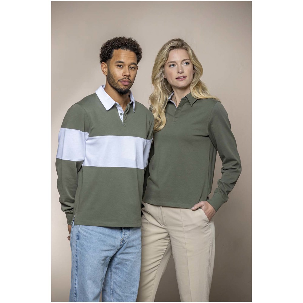 Clyde unisex organic rugbypolo sweatshirt 