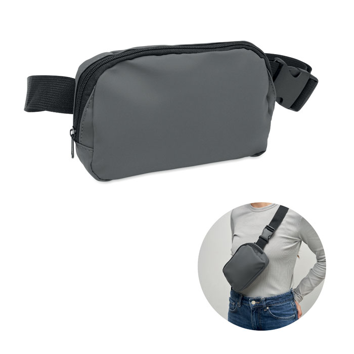 KOROVIN WAIST - Heuptas van 210D polyester - Steengrijs