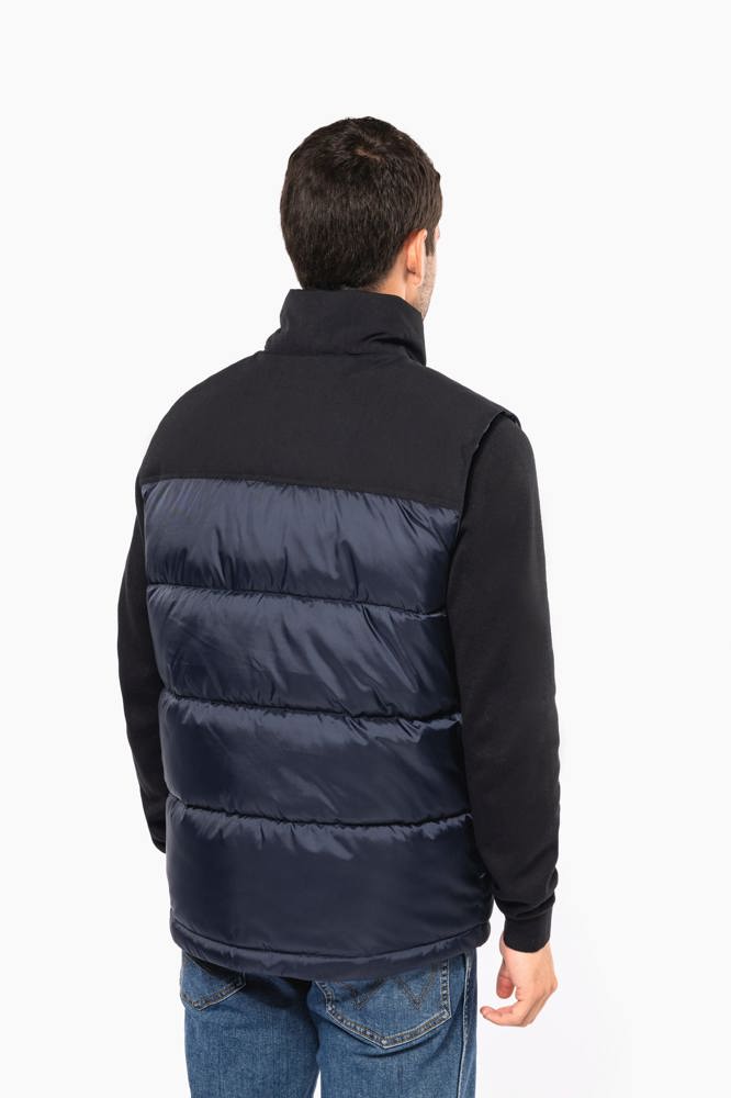 K6162 - Tweekleurige gewatteerde bodywarmer uniseks