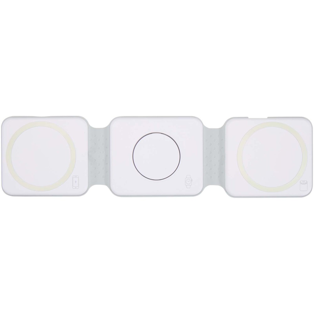Armus 3-in-1 15W gerecycleerde plastic opvouwbare draadloze oplader