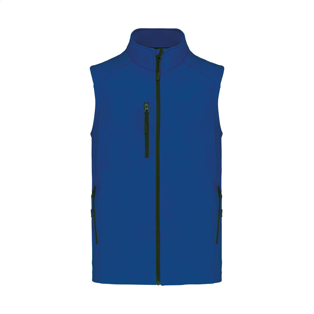 KA403 - 3-laags softshell bodywarmer vest - blauw