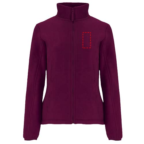 Artic fleece damesjack met volledige rits