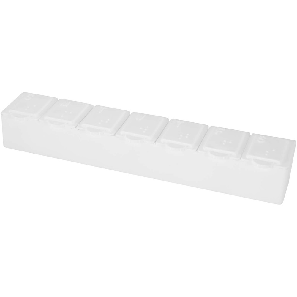 Dose 7 daagse organizer voor multivitaminen - wit