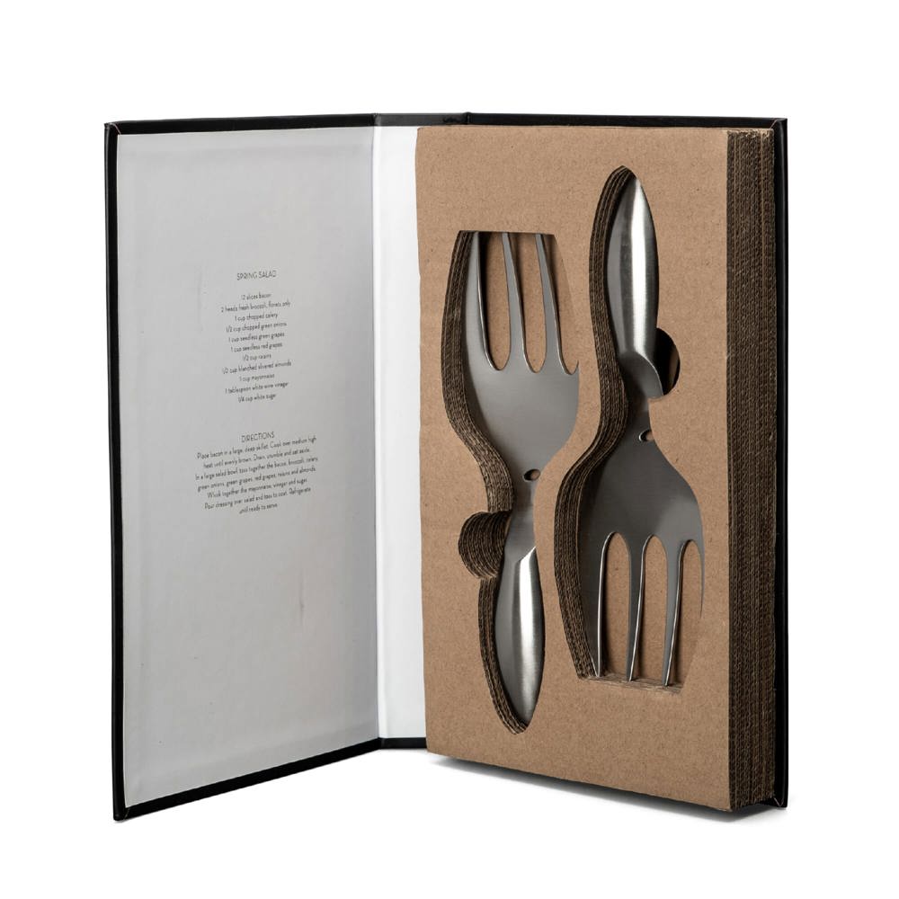 Byon Insalata salade serveer set - zilver