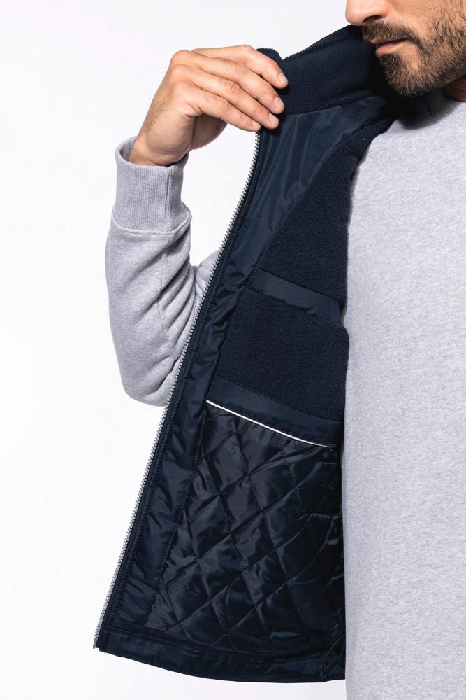 K659 - Met fleece gevoerde bodywarmer heren