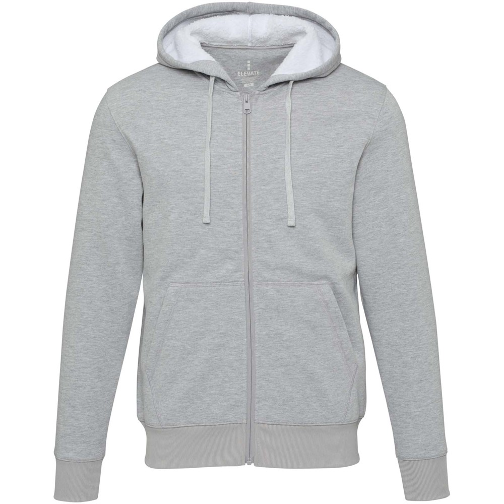 Natron 320 g/m² sherpahoodie met volledige rits