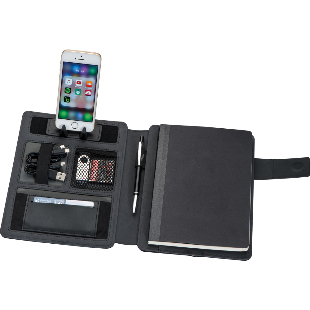A5 Schrijfmap met powerbank