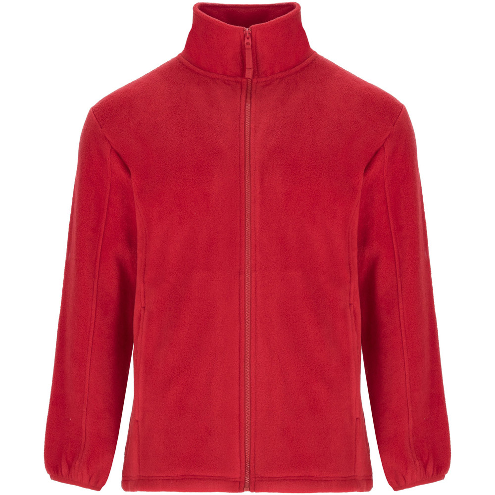Artic fleece herenjack met volledige rits - Rood