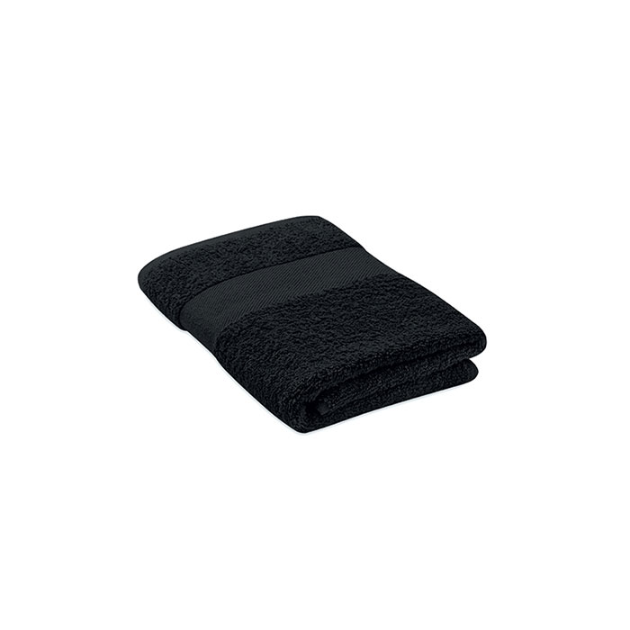 TERRY - Handdoek organisch 100x50 - Zwart