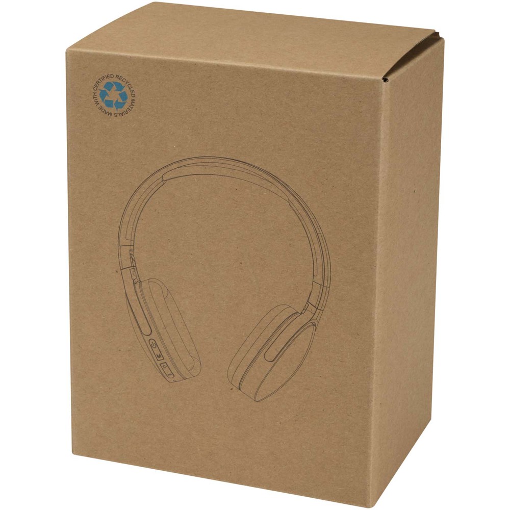 Ancha gerecycleerde plastic draadloze Bluetooth®-hoofdtelefoon over-ear