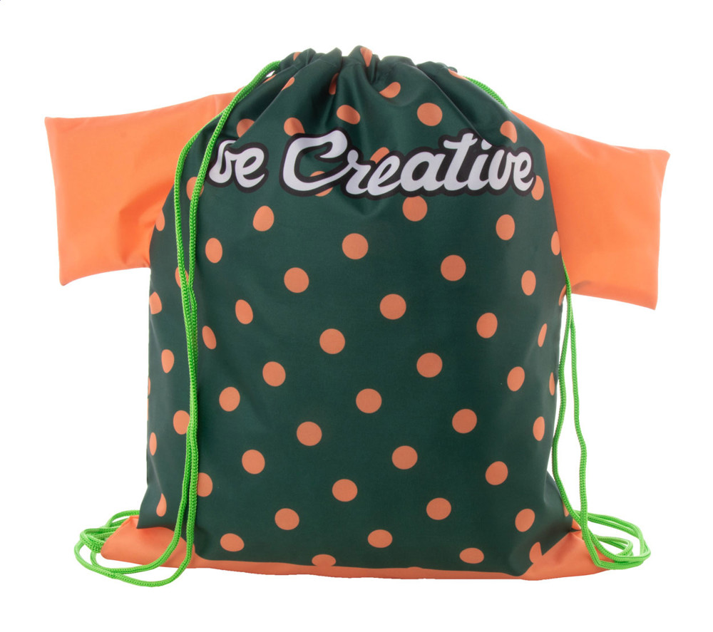 CreaDraw T - custom made trekkoord tas - groen