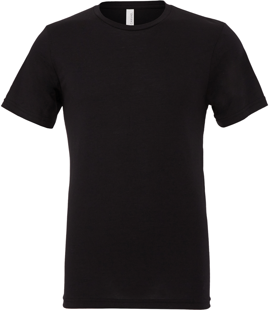 - Unisex Triblend T-shirt met korte mouwen - Solid Black Triblend