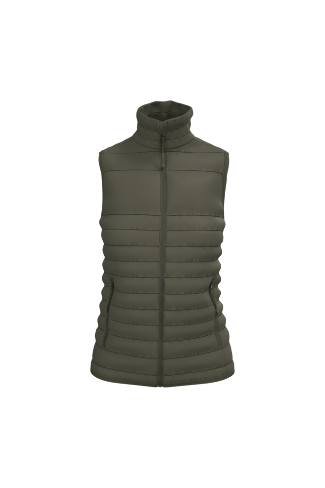 IB6173 - Gewatteerde dames bodywarmer - Ideal Urban Khaki