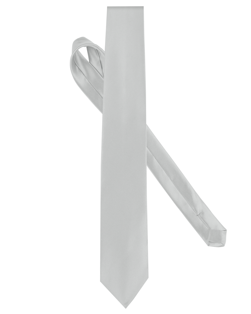 K860 - Satijnen stropdas - Silver
