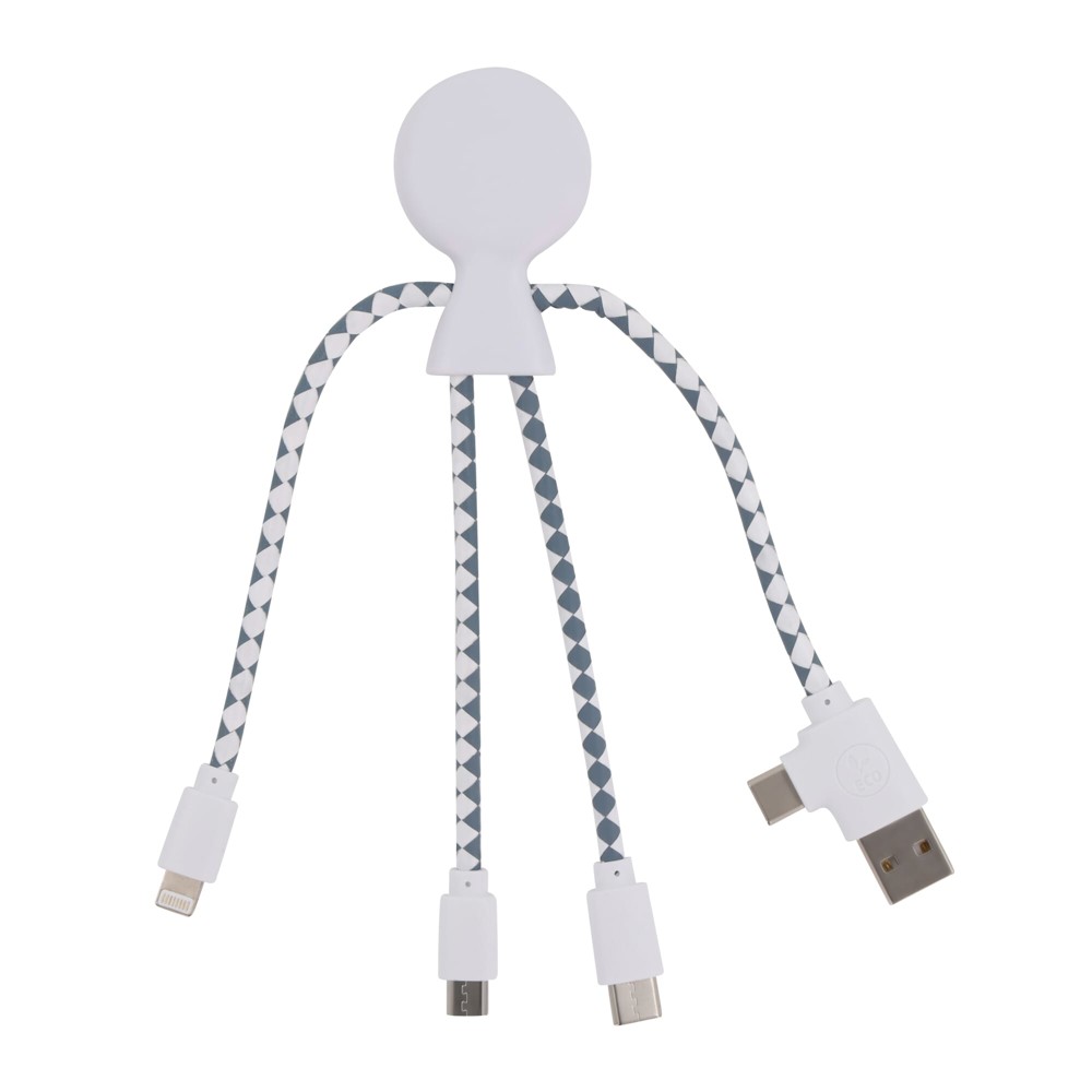 2081 | Xoopar Mr. Bio Charging cable - Wit