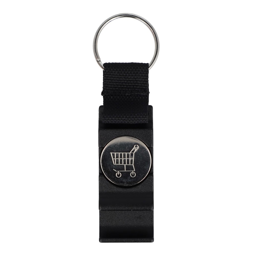 3-in-1 flesopener sleutelhanger - zwart