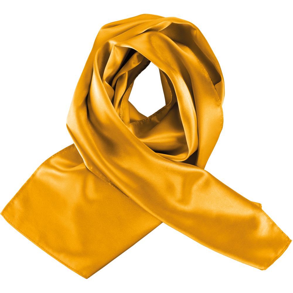 K861 - Satijnen sjaal - Yellow