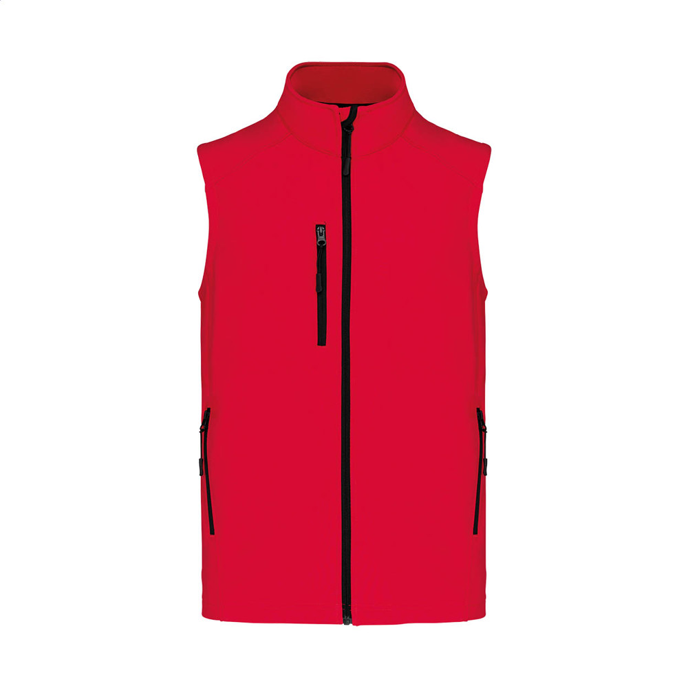 KA403 - 3-laags softshell bodywarmer vest - rood