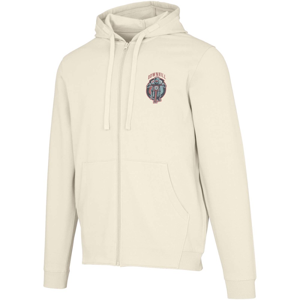 Jasper 280 g/m² unisex full-zip hoodie van OCS gerecycled organisch katoen