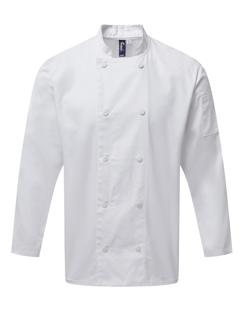 PR903 - Koksjasje met lange mouwen Coolchecker® - White